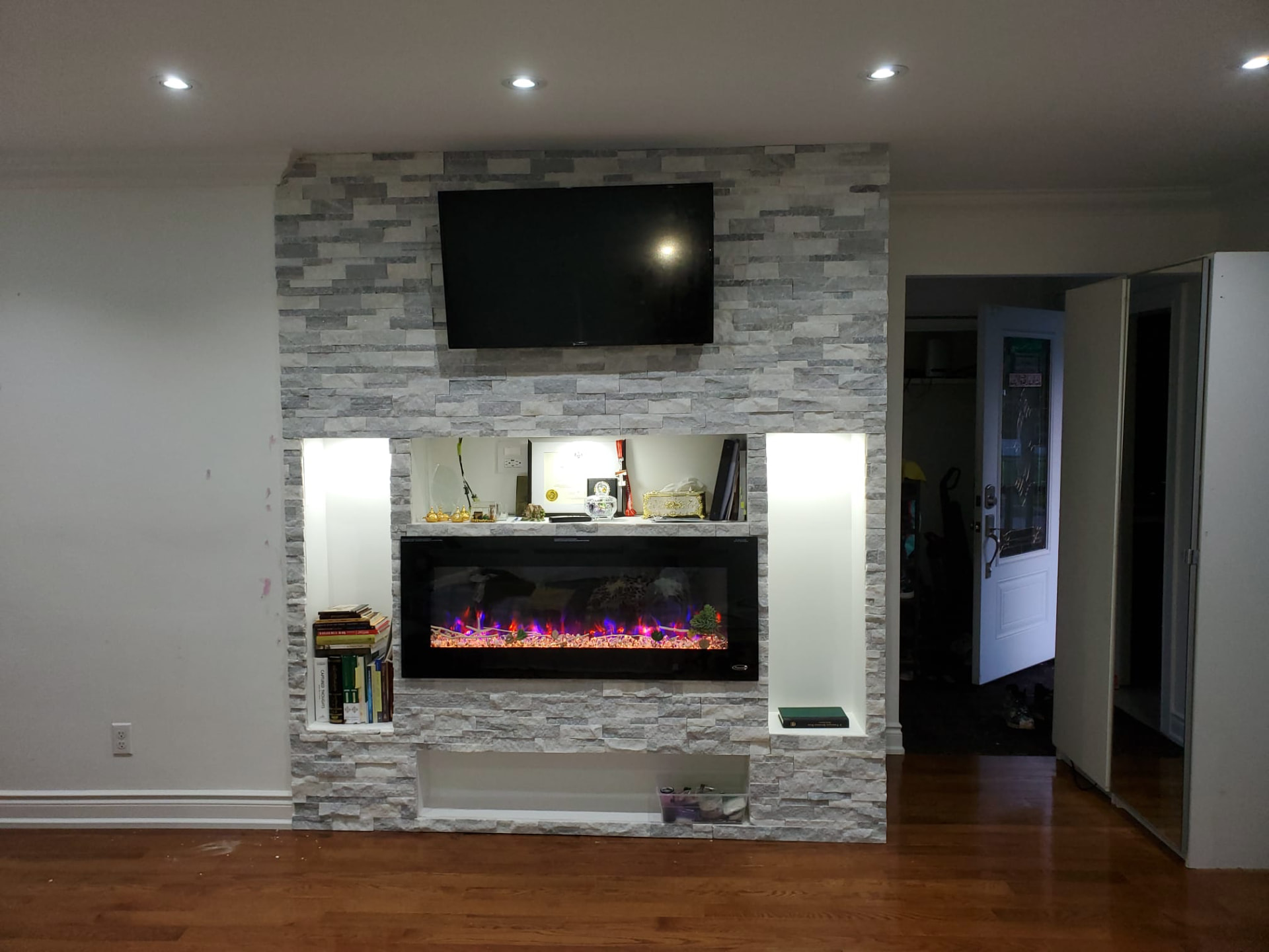 Interior Renovation & Custom Fireplace